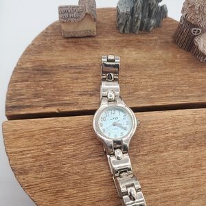 Silver Analog Watch with White Dial  Ltd002 Ltd B3314